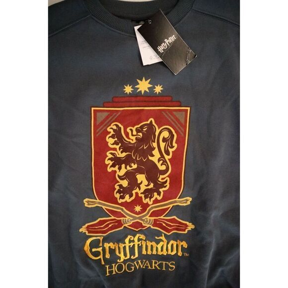 cotton:ON Women's Plus Sz 2XL Washed Navy Harry Potter Crew Licensed Sweatshirt - Picture 4 of 9